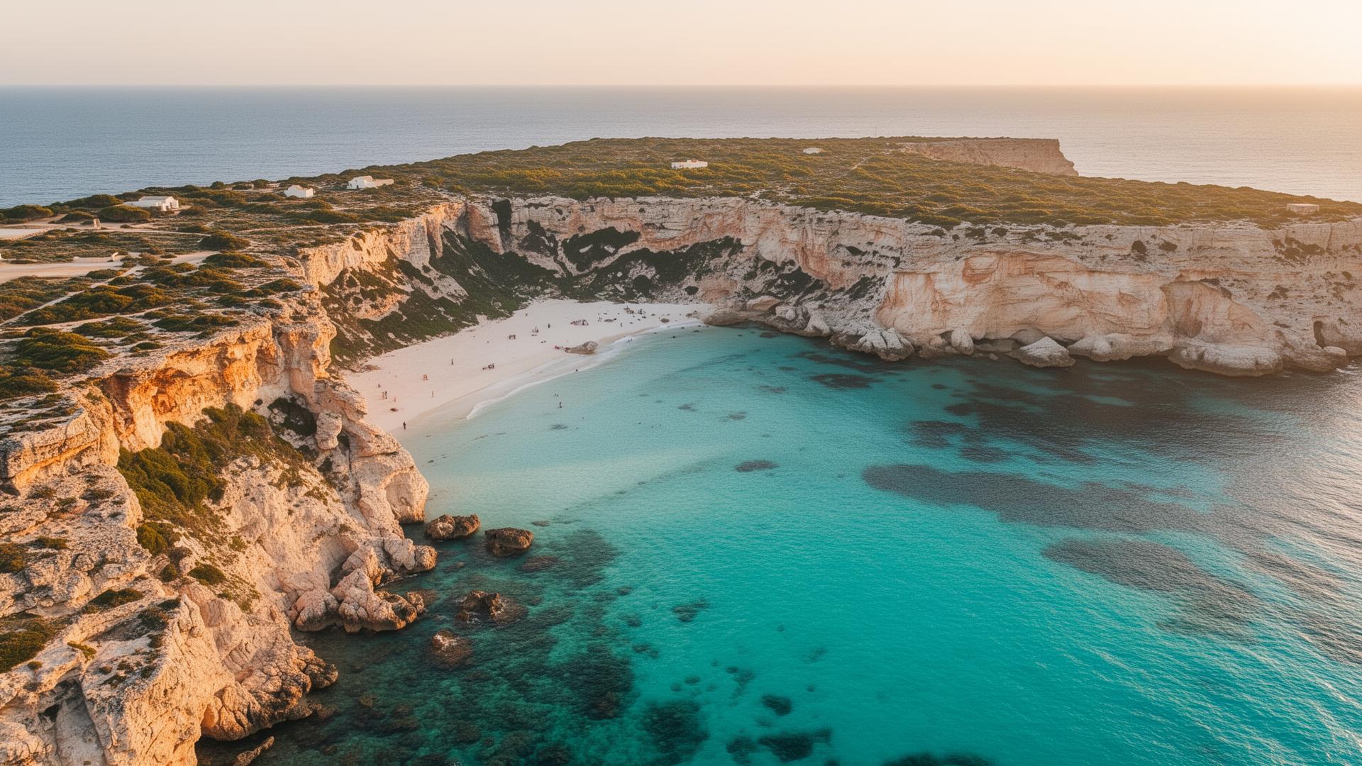 Minorque, crique aux eaux turquoise